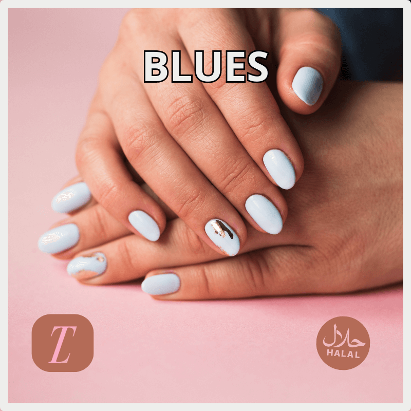 BLUE COLLECTION HALAL NAIL POLISH