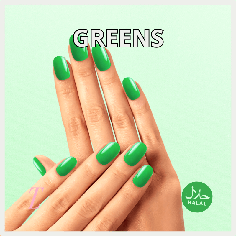 GREEN COLLECTION HALAL NAIL POLISH