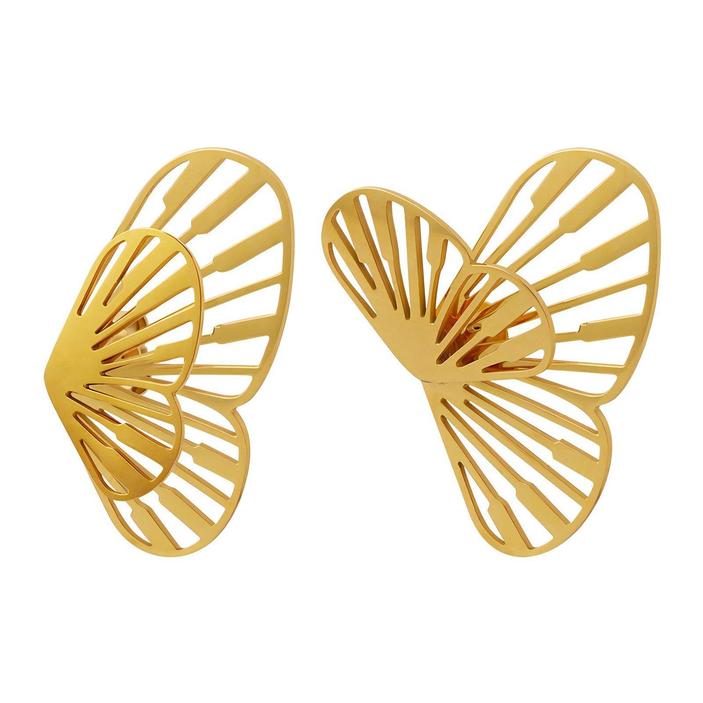 GOLD BUTTERFLY STUD EARRINGS - ALIYA