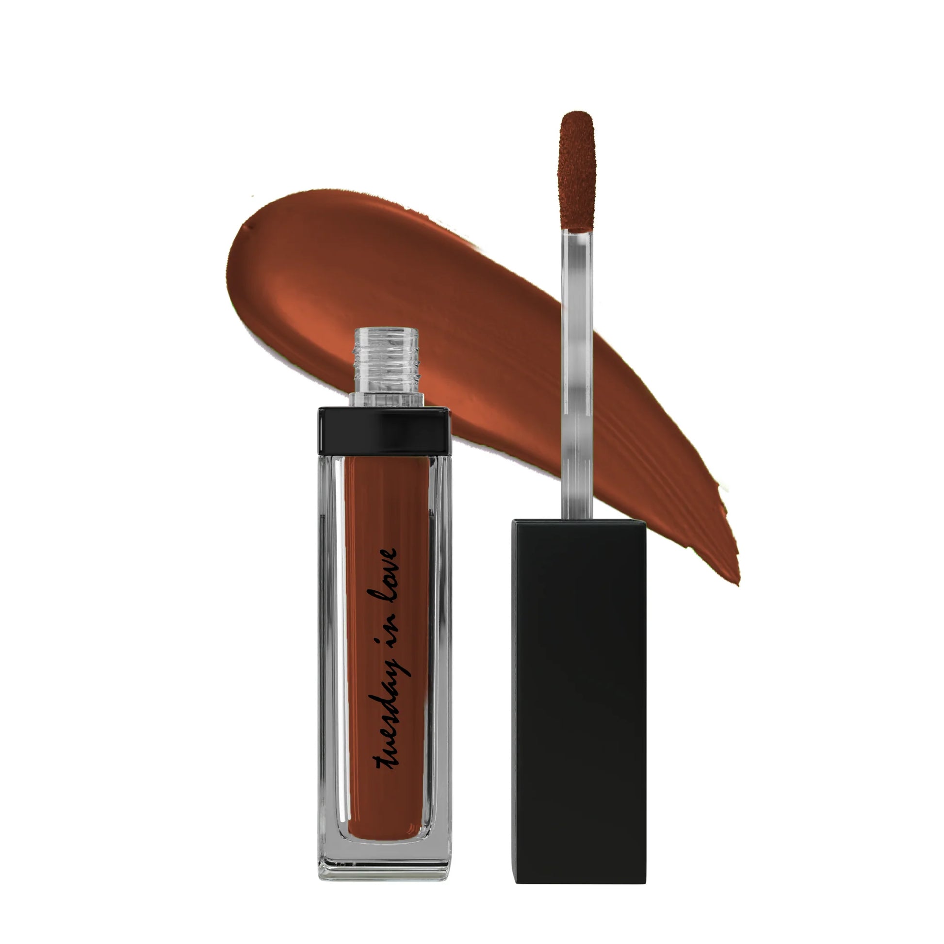 Flesje L8R Halal lipstick in Diep Chocoladebruin tint