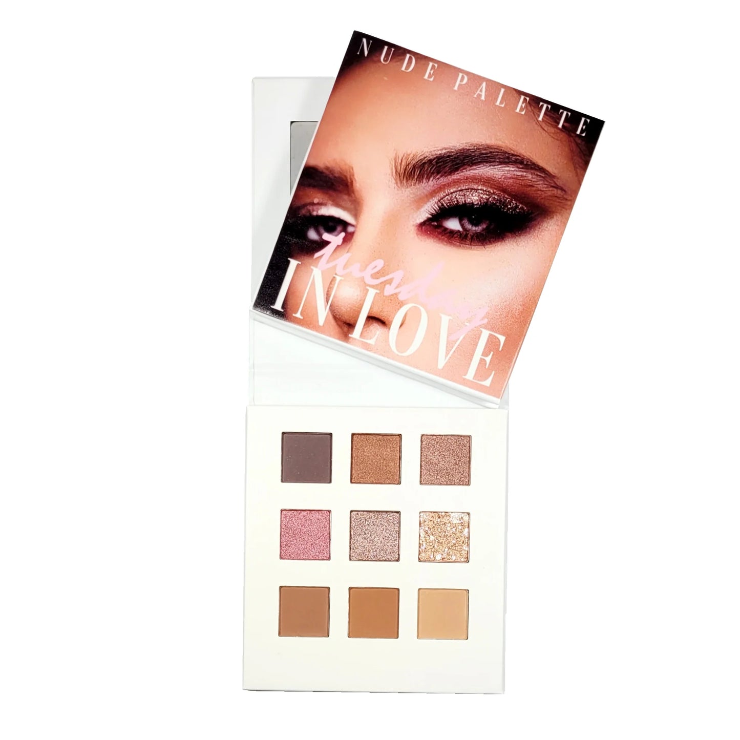 Overzicht van het Nude Eye Shadow Palette met alle kleuren