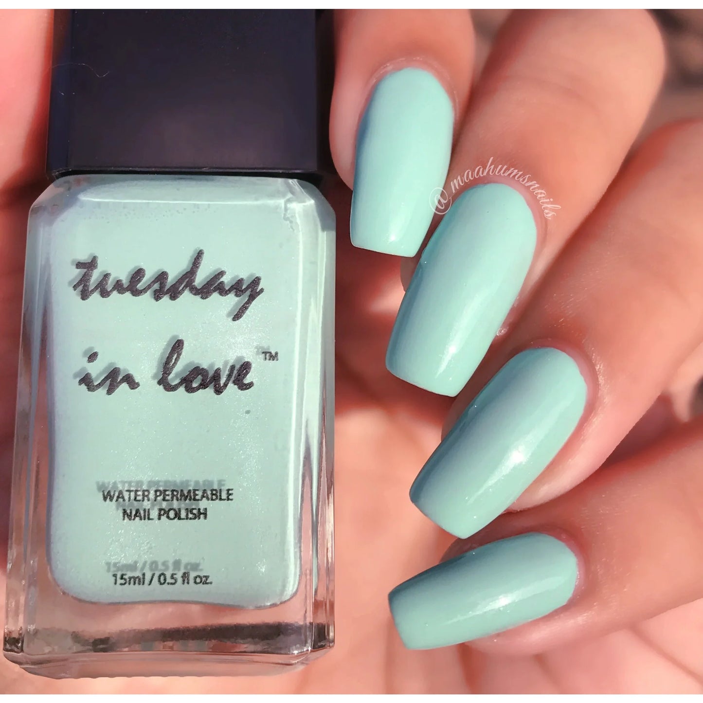 nagels schitterend in 'Puppy Love' tint.