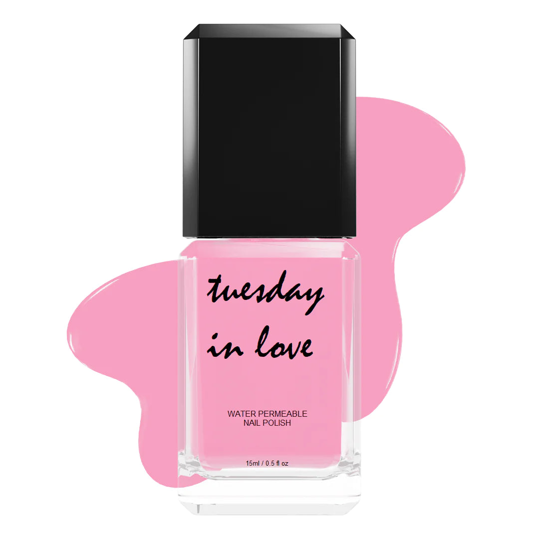 Tuesday in Love Hickey' flesje in levendige bubble gum roze tint