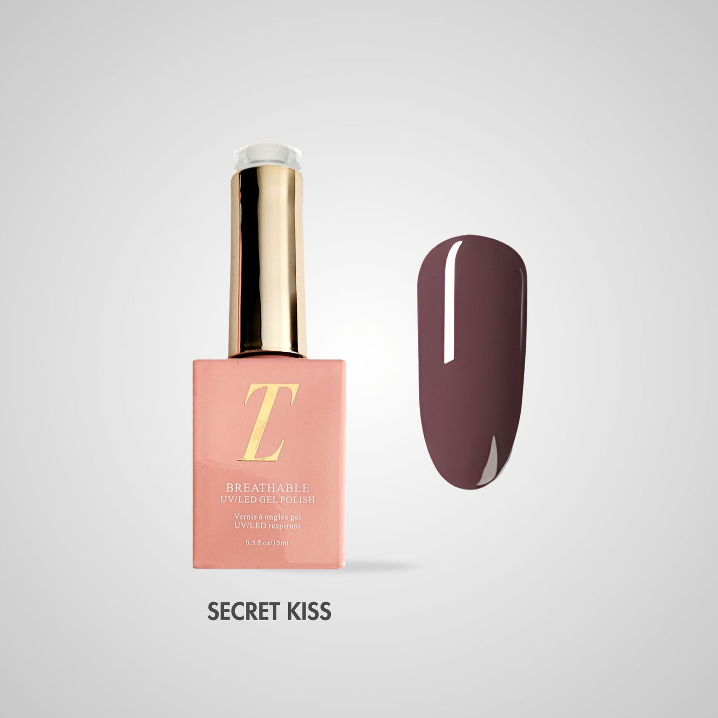 Secret Kiss – diepe chocoladebruine tint in luxe flacon